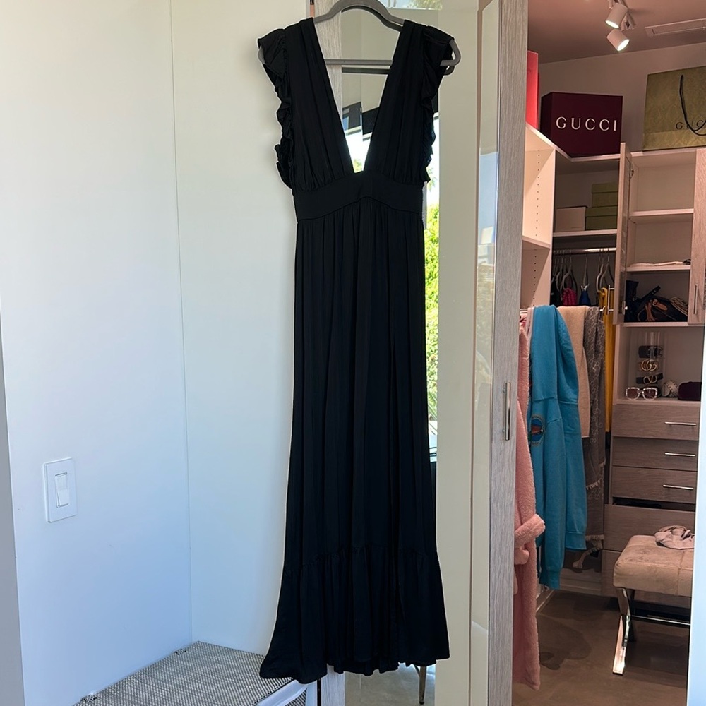 Stillwater What If Maxi Dress, Black, XS
